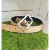 Ceinture en Liège Naturel - Boucle Rectangle - 105 cm