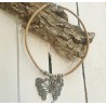 Collier Liège Naturel - Breloque Papillon - 45 cm