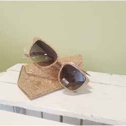 Lunettes de Soleil en Liège - Protection UV & Étui Assorti