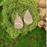 Boucles d'oreilles liège motifs mandalas