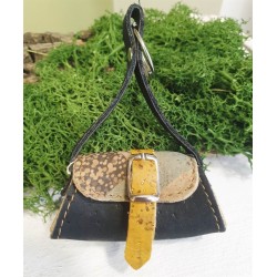Porte-clés en liège style sac à main