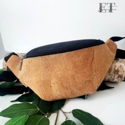 Sac banane en liège noir – Élégant, pratique et éco-responsable