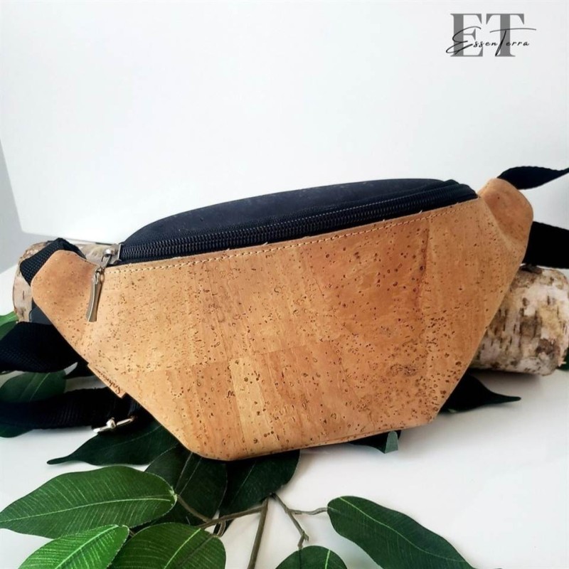 Sac banane en liège noir – Élégant, pratique et éco-responsable Sac banane en liège noir – Élégant, pratique et éco-responsable