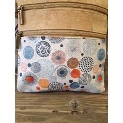 Sac bandoulière en liège à motifs –pratique et original