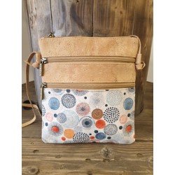 Sac bandoulière en liège à motifs –pratique et original