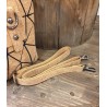 Sac à main en liège naturel et formes noires - Bandoulière amovible