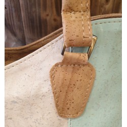 Sac à main en liège pastel – Grand format élégant & écoresponsable
