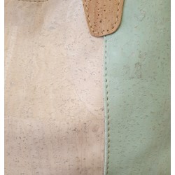 Sac à main en liège pastel – Grand format élégant & écoresponsable