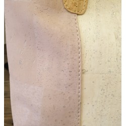 Sac à main en liège pastel – Grand format élégant & écoresponsable