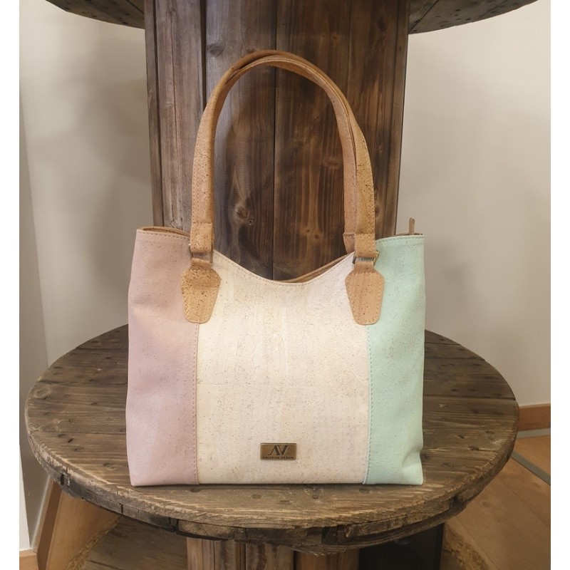 SAC EN LIEGE TRICOLORE ANGELINA SAC EN LIEGE TRICOLORE ANGELINA