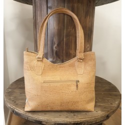 Sac à main en liège pastel – Grand format élégant & écoresponsable