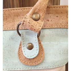 Sac à main en liège pastel – 2 anses & bandoulière réglable