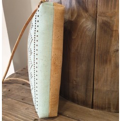 Sac Bandoulière bleu pastel - Bandoulière ajustable & Poches Zippées