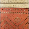 Sac Bandoulière Liège Naturel Rouge/Doré - Bandoulière Ajustable