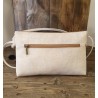 Sac Bandoulière Liège Naturel blanc/doré - Bandoulière Ajustable