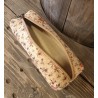 Trousse en Liège Motifs Fleurs - 1 Tirette - 19x7x4 cm