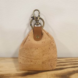 Porte-clés en liège avec bourse intégrée