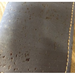 Étui à Lunettes Liège Naturel et Bleu Marine - Fermeture Pression