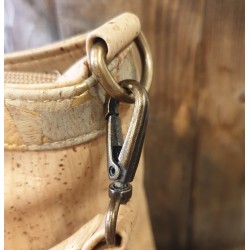 Sac à main en liège naturel – Élégance pastel et finitions dorées