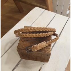 Ceinture tressée en liège – Fine, élégante et écoresponsable