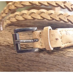 Ceinture tressée en liège – Fine, élégante et écoresponsable