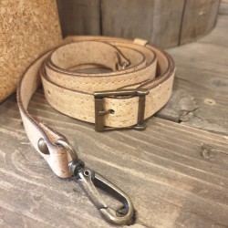 Sac à main rigide en liège – Naturel & bleu, chic et vegan