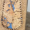 Sac à main rigide en liège – Naturel & bleu, chic et vegan