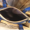 Sac à main rigide en liège – Naturel & bleu, chic et vegan