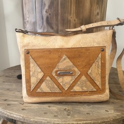 Sac bandoulière liège naturel – Vegan, camel ou marron