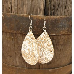 Boucles d'oreilles en liège