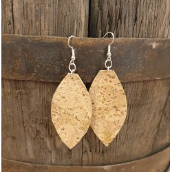 Boucles d'oreilles en liège