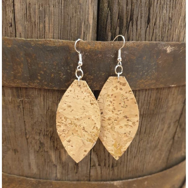 Boucles d'oreilles en liège Boucles d'oreilles en liège