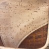 Sac bandoulière liège naturel – Effet croco chic & vegan