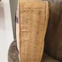 Sac bandoulière liège naturel – Effet croco chic & vegan