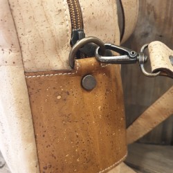 Sac bandoulière en liège naturel – Effet gaufré chic & vegan