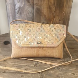 Sac bandoulière en liège – Édition limitée, design laser & vegan