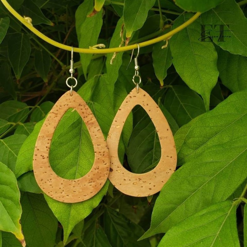 Boucles d'oreilles en liège Boucles d'oreilles en liège