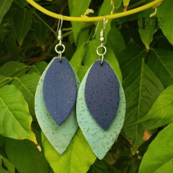Boucles d'oreilles en liège