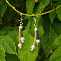 Boucles d'oreilles en liège