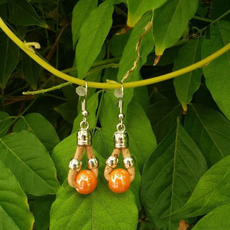 Boucles d'oreilles en liège Boucles d'oreilles en liège