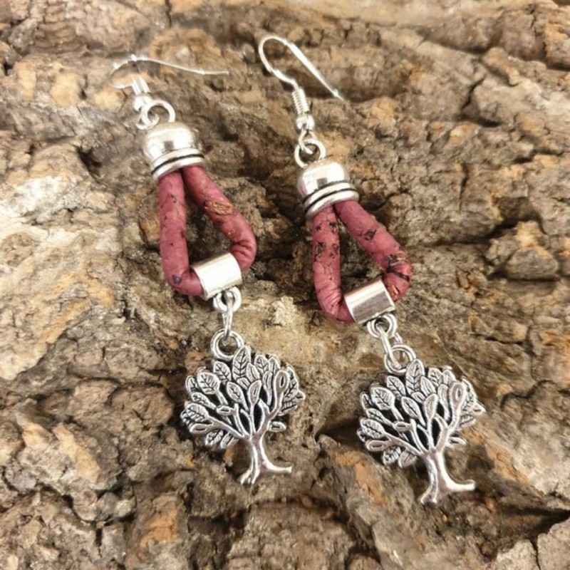 Boucles d'oreilles en liège Boucles d'oreilles en liège