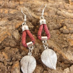 Boucles d'oreilles en liège