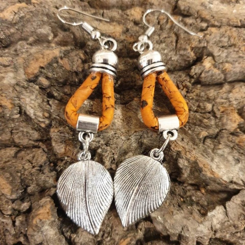 Boucles d'oreilles en liège Boucles d'oreilles en liège