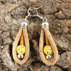 Boucles d'oreilles en liège