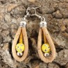 Boucles d'oreilles en liège
