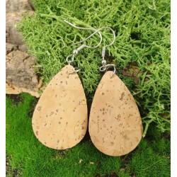 Boucles d'oreilles en liège