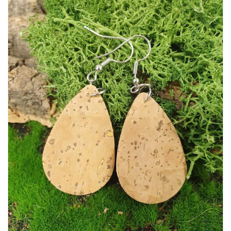Boucles d'oreilles en liège Boucles d'oreilles en liège
