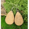 Boucles d'oreilles en liège