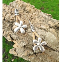 Boucles d'oreilles en liège