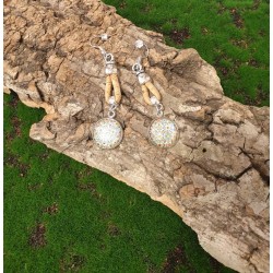Boucles d'oreilles en liège